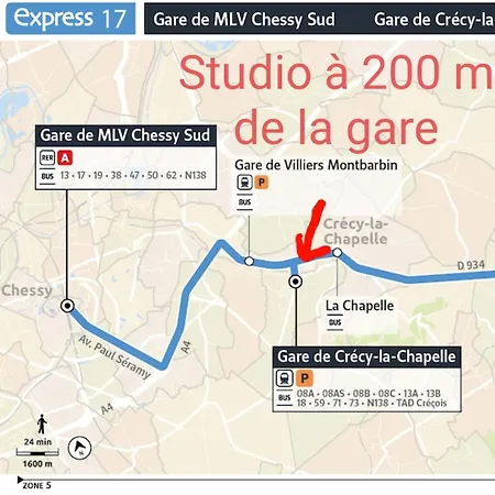 Apartment O Fil De L'o A 12 Kilometres De Disneyland Paris Crecy-la-Chapelle